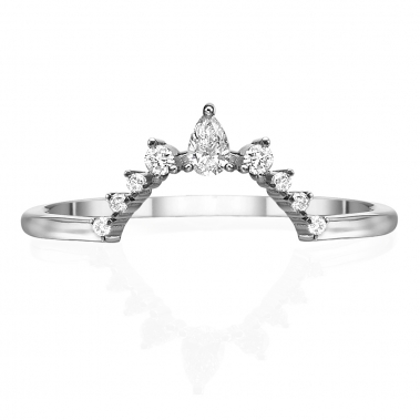 טבעת נזר 9 היהלומים- Tiara 9 diamonds ring