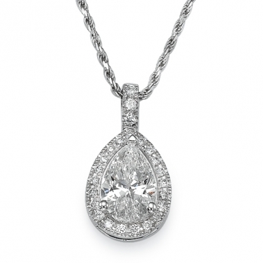 תליון יהלומים טיפה- Royal Pear Diamond