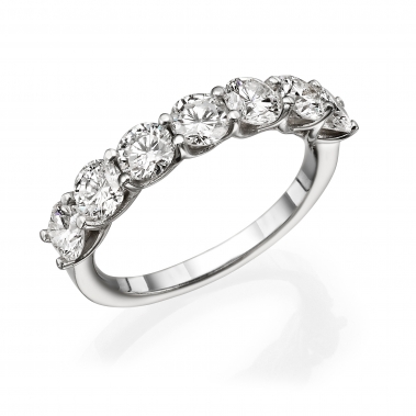 טבעת 7 יהלומים- 7 diamonds ring 1.97w
