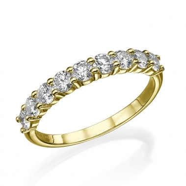 טבעת 9 יהלומים- Diamonds ring 072Y 