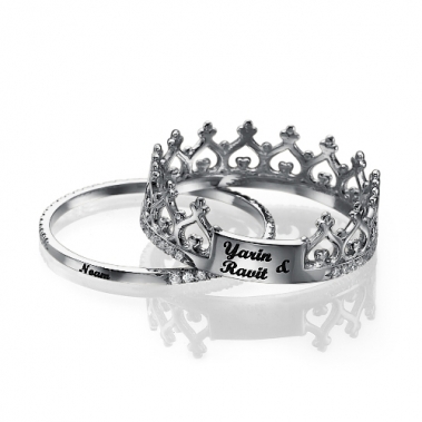 טבעת כתר יהלומים- Diamonds Crown