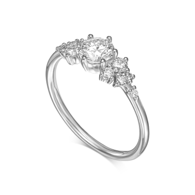 טבעת יהלומים מיוחדת-Spread Diamonds Ring 075W
