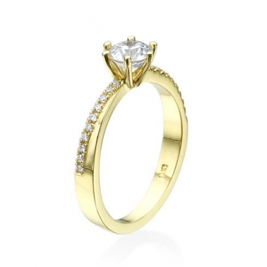 טבעת יהלומים מיוחדת- Twisty Spirit 6P
